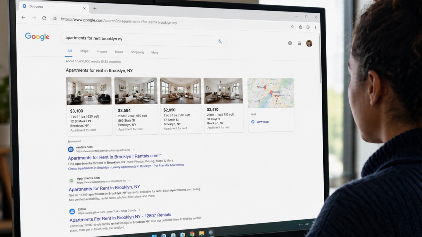 O Google passou a exibir imóveis direto na busca. E isso pode redesenhar o mercado imobiliário digital.